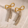 Crystal Bow Stud Earrings