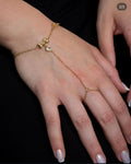Bow & Heart Hand Chain
