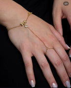Bow & Heart Hand Chain