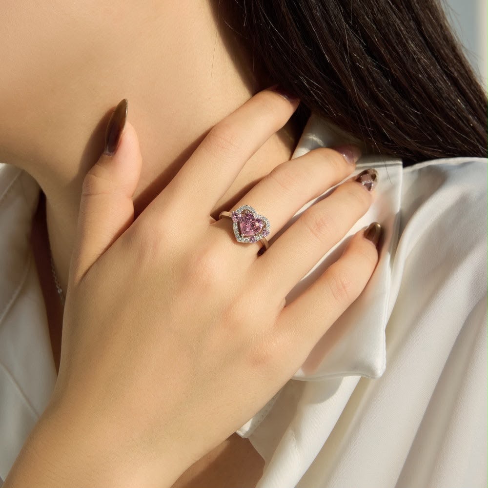 Pink Heart Ring