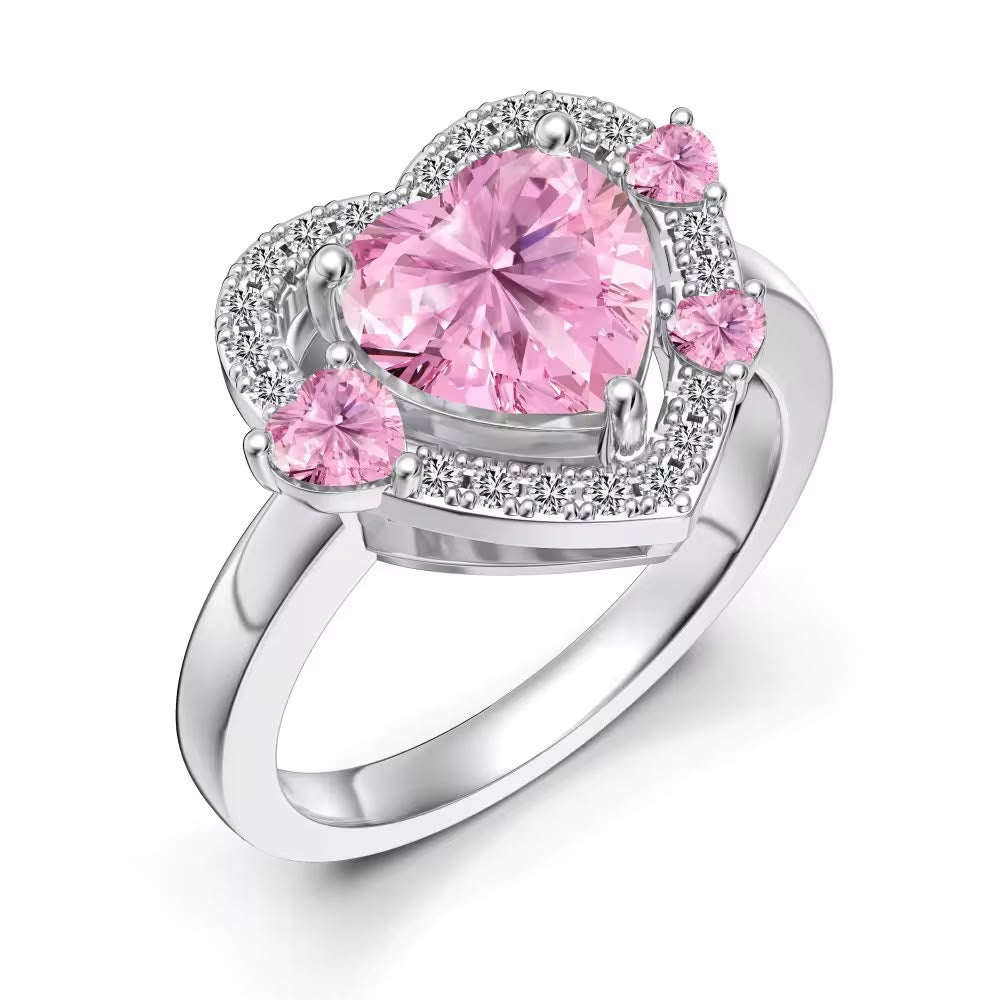 Pink Heart Ring