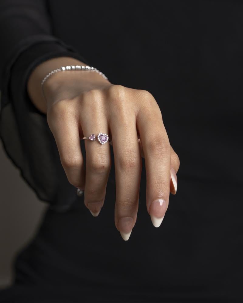 Pink Heart Ring