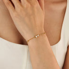 White  Bow Bracelet