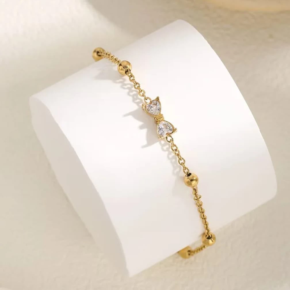 White  Bow Bracelet