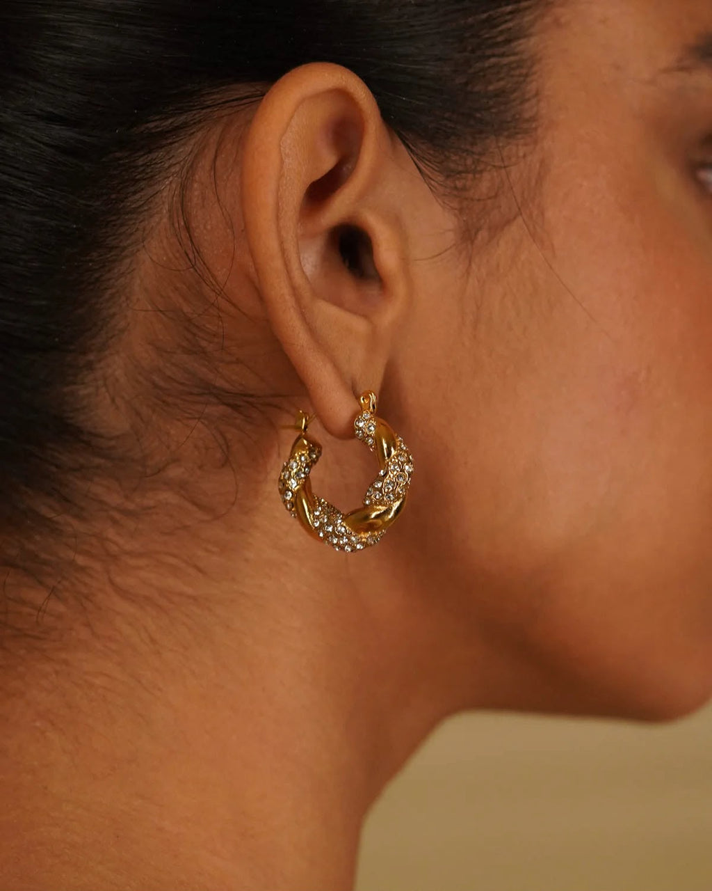 Rhinestone Hoops