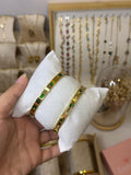 Emerald stone Handcuff