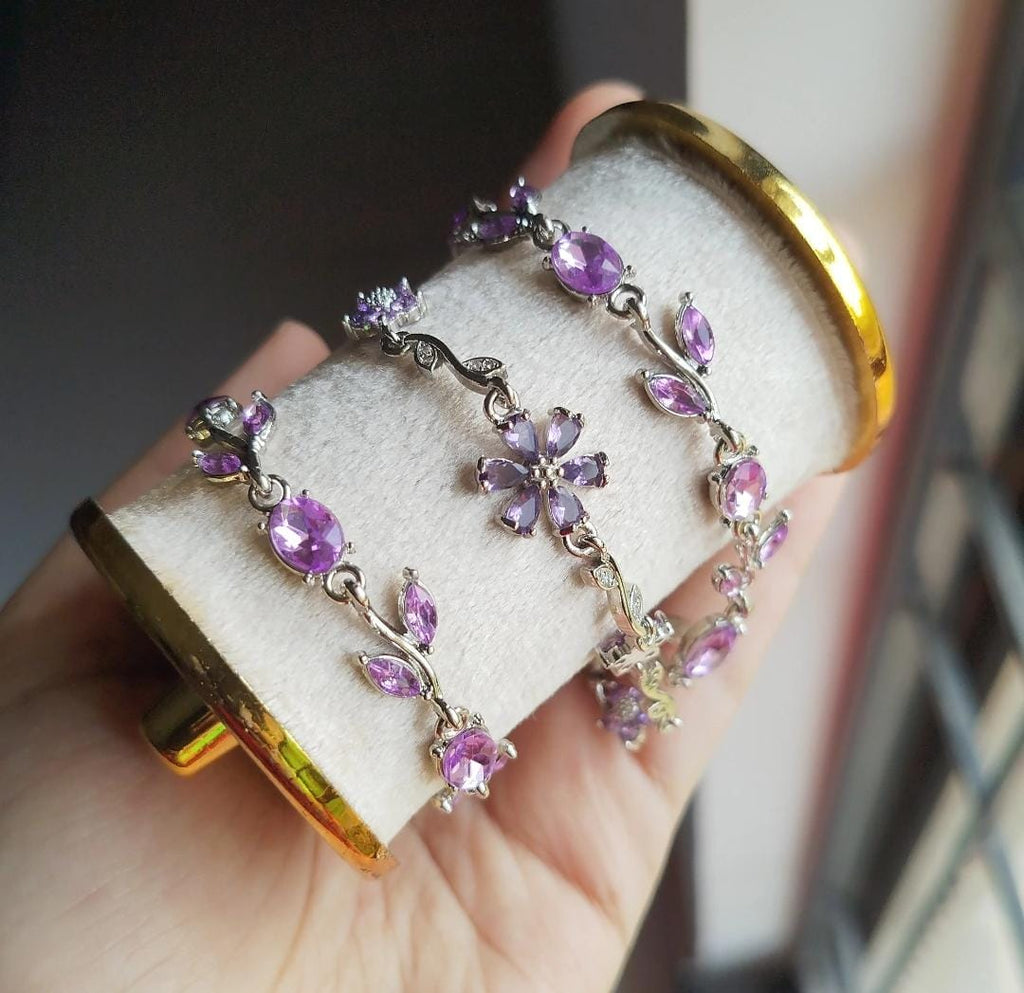 Flora crystal princess bracelet