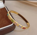 Rainbow Gem Cuff