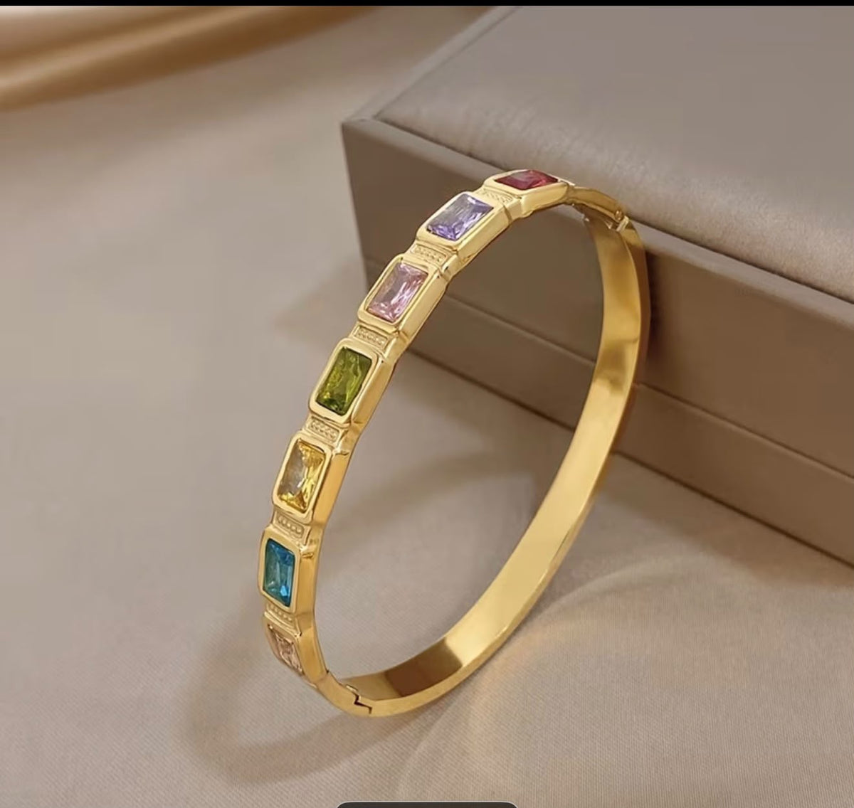 Rainbow Gem Cuff