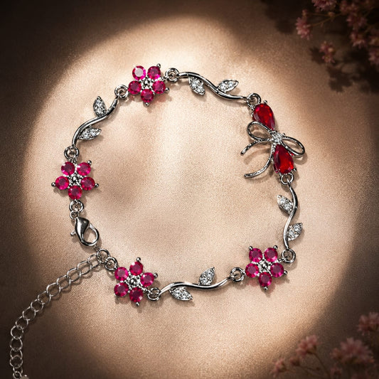 Flora crystal princess bracelet