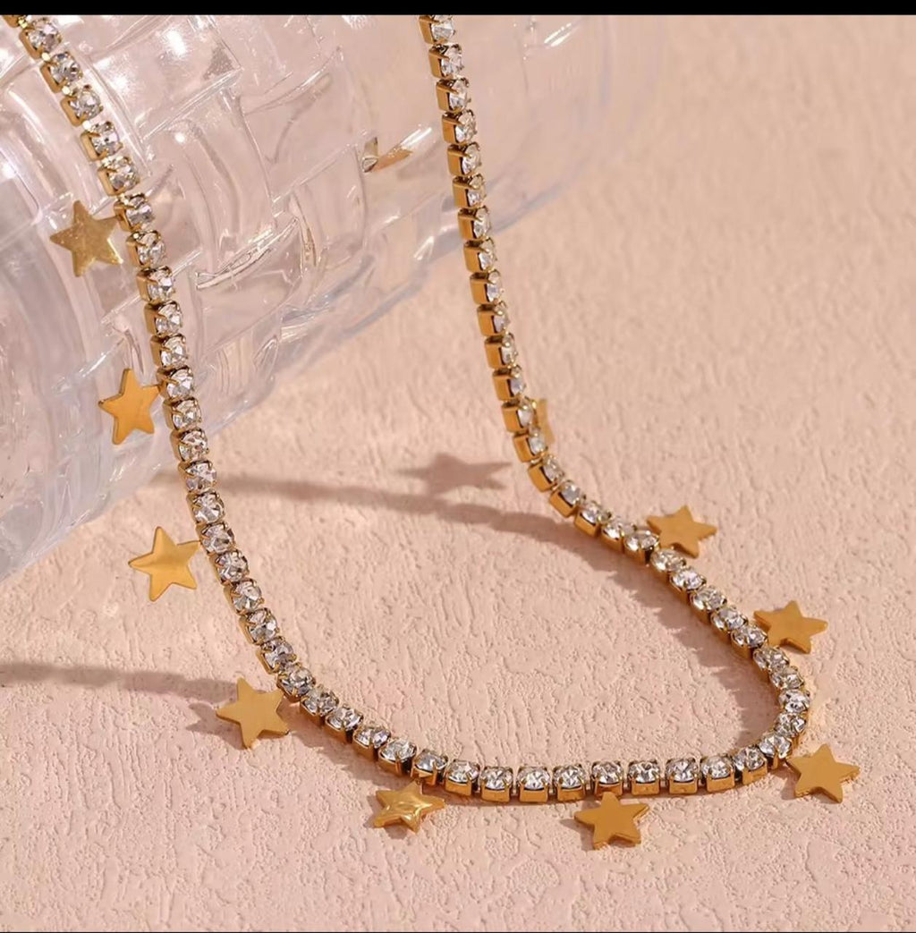 Star Charm Crystal Necklace