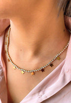 Star Charm Crystal Necklace